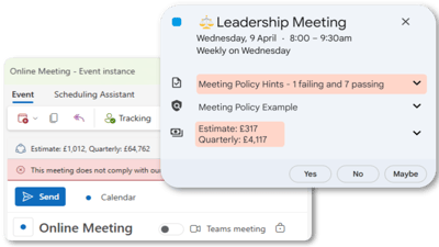 Outlook and Google Calendar Apps