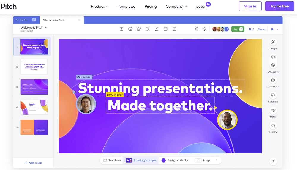 Pitch Website