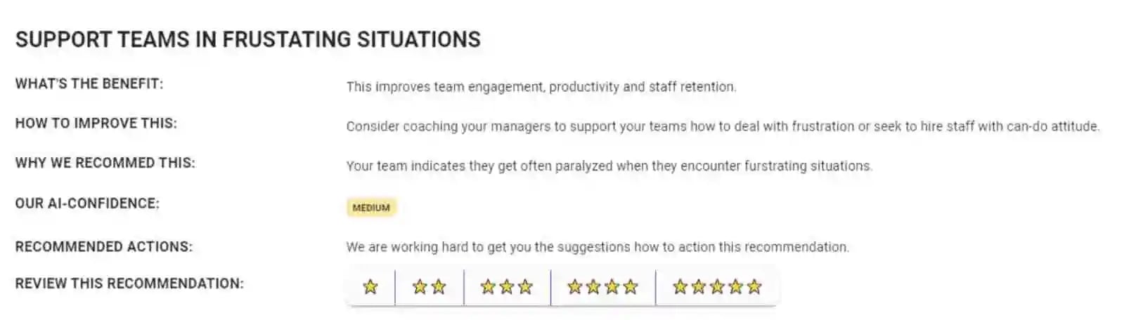 flowtrace recommendation to manage frustrated teams