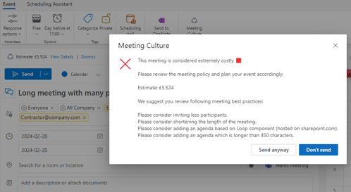 meeting policy reminder