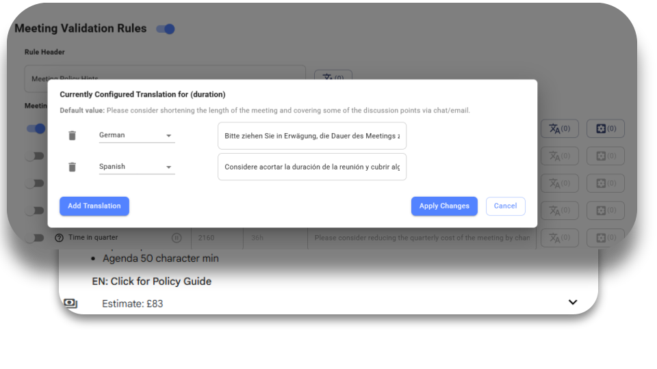 Meeting Cost for Google Calendar - Corporate Language and Tone Meeting Cost for Google Calendar - Corporate Language and Tone