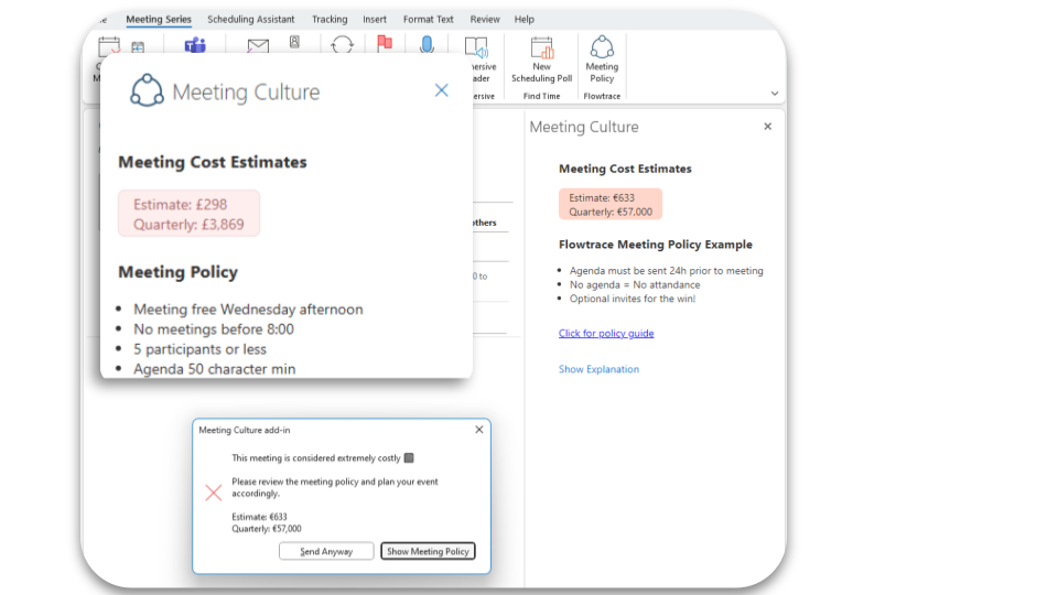 Outlook - Meeting Policy - Onsend and Taskbar Outlook - Meeting Policy - Onsend and Taskbar